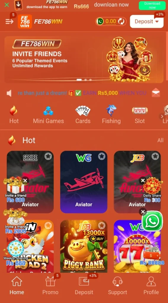 FE786WIN Game User-interface