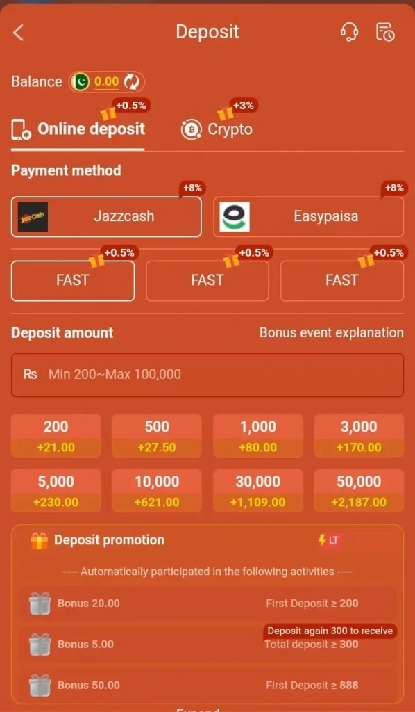 FE786WIN deposit and Withdraw  